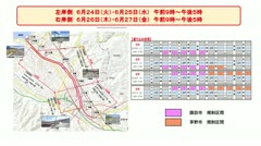 明日から草刈り作業　通勤バイパス　一部通行止めに　