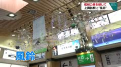 信州の風を感じて　上諏訪駅に“風鈴”　